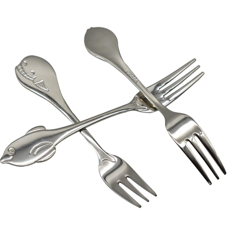 Maydahui 6 PCS Cute Coffee Spoons Fish Shape Spoon and