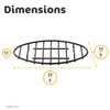 GOURMEX Black, Oval Oven Roasting Rack with Integrated Feet |