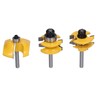 3Pcs Rail Stile Router Bits Roman Ogee Bit Woodworking Groove