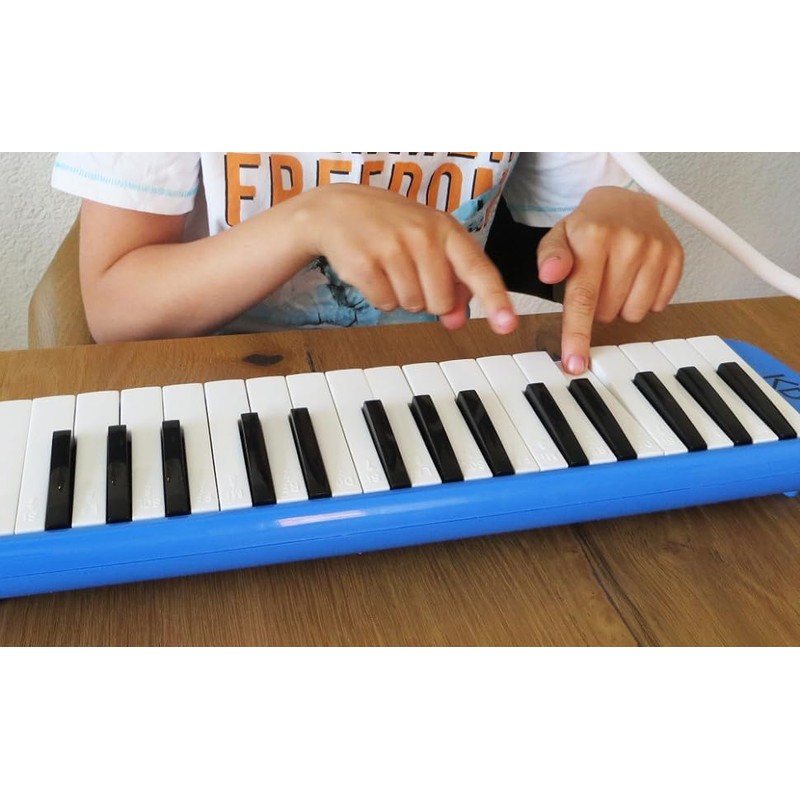 keepdrum Melodica Blue 32 Keys with Case