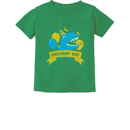 Tstars Gift for Birthday Boy Dinosaur Raptor T Rex Boy Toddler/Infant Kids T-Shirt 12M Green