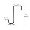 2 Pack Vinyl Fence Hooks 2x6 inch,Fence Hangers Patio Light