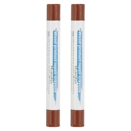 PATIKIL Furniture Repair Crayons, 2 Pcs Wax Wood Filler Sticks Wood Wax Crayons for Scratches Wood Floor Holes Tables, Yellow Sandalwood
