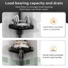 YCIA&DONE 360° Rotating Corner Shower Caddy Tension Pole, Black