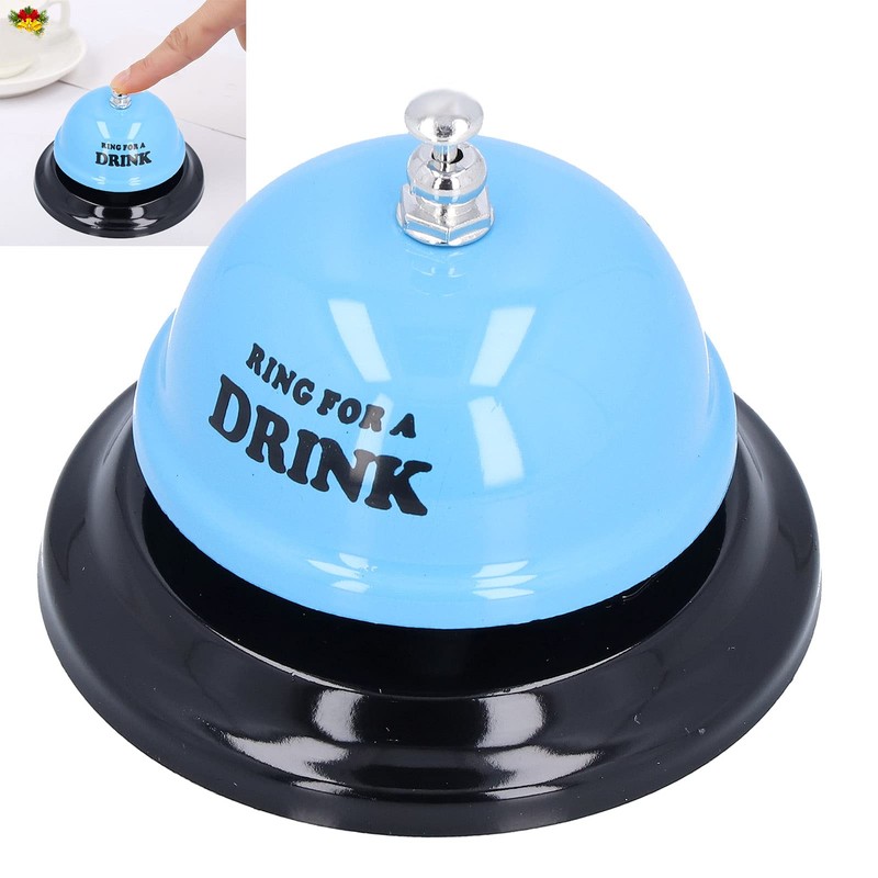 Call Bell, Classic Bell‑shaped Restaurant Ring for Bar/Diet Bar/coffee Shop/restaurant(blue)