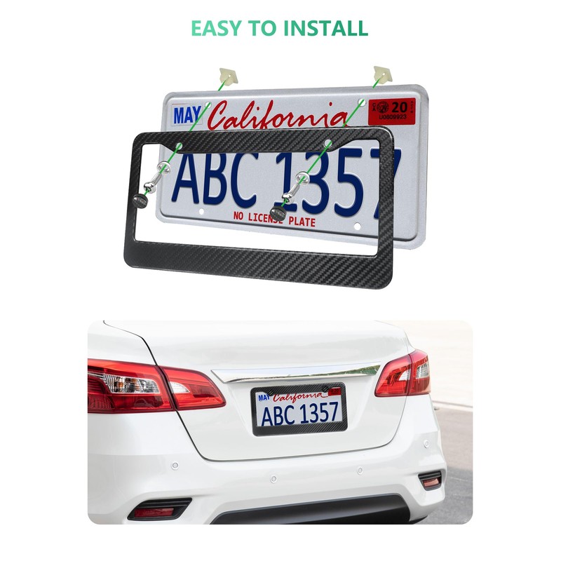 Carbon Fiber License Plate Frame