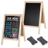 2 Pcs Chalkboard Easel, with 2 Erasers, 15.7x9.8 in Tabletop