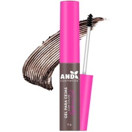 Gel para cejas And Cosmetics: Transparente + Café claro, 24h mate