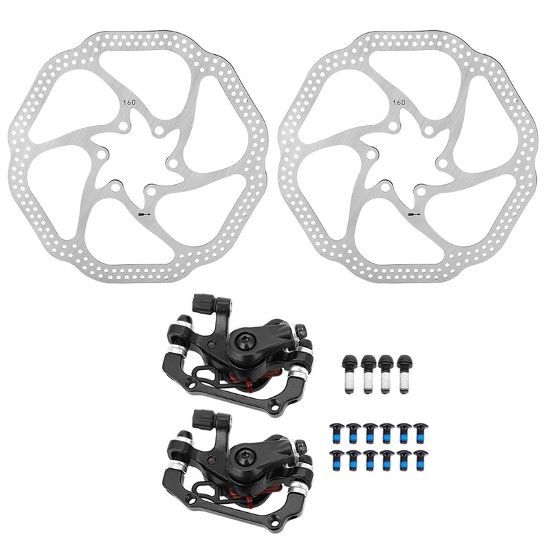 Mountain Bike Mechanical Disc Brake Cycling Bicycle Front Rear Set
