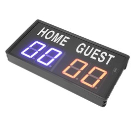Electronic Scoreboard Aluminum Alloy Remote Control 100‑240V Digital Tabletop Scoreboard for Basketball Volleyball EU Plug
