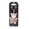 NICI Key Ring Cat Grey Striped with Clover Leaf 5