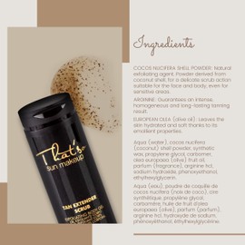 That'So Tan Extender Scrub 200ml, Pre-Tan Exfoliating Body Wash, Lime & Cucumber Scent, Cleanses, Hydrates, Exfoliates & Softens Skin For A Longer Lasting Tan