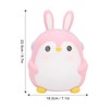 Piggy Bank Cartoon Cute Penguin Shape Pink Large Capacity Coin