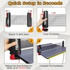 Naissgo Table Tennis Set with Retractable Net, Portable Ping Pong