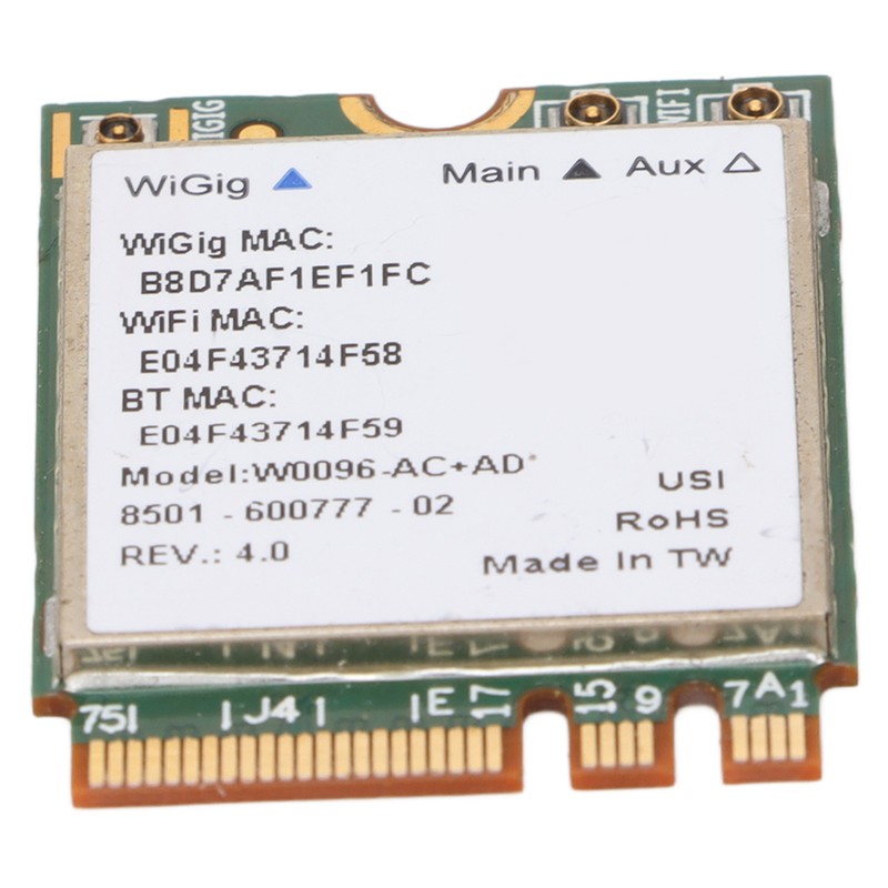 Wireless Net Card 867Mbps M.2 NGFF Wide Coverage 2.4Ghz 5Ghz