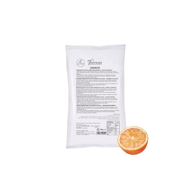 Almar Granita GUSTO ARANCIA Senza Glutine Senza Glicerolo - CONFEZIONE