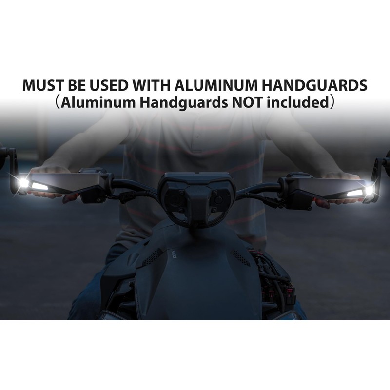 SAUTVS Handguards LED Lights for Can Am Ryker, Aluminum Hand