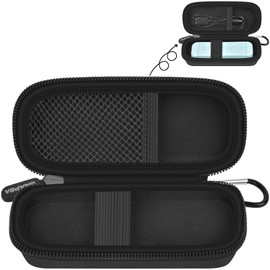 Grapsa Clip on Book Light Casefor Gritin Small Book light, for Glocusent Reading Light, for 86lux Reading Lamp. Portable and Cute Storage Case for Home/Travel/Outdoor with Detachable Hooks(Bag Only)