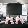 Tressora 2 Pack Car Bag Hooks,Cute Bow Car Seat Hooks