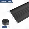 DGSL Door 20FT U-Bottom Weather Stripping Rubber Seal Strip Replacement,