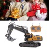2.4G RC Excavator Toy Rotatable Full Functional Lighting Music Alloy