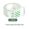 Zngou 2 Rolls Small Clear Tape, 18mm X 25m Clear