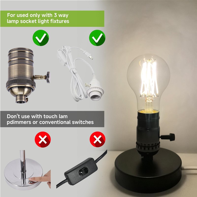 A19/A60 3 Way LED Bulb, E26 Base, 30/50/80W Equivalent, 3000K