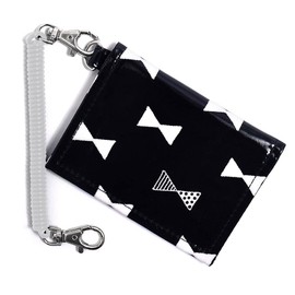 COLORFUL CANDY STYLE N5912700 Pass Case, For Girls, Kids, Train Bifold with Coil Chain Hook, Ribbon Silhouette