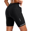 Bikewa Women's 4D Padded Bike Shorts with Zipper Pockets Gel
