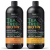 Tea Tree Shampoo and Conditioner Set with Biotin and 100%