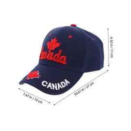 SAFIGLE Embroidered Baseball Cap Leaf Cap Embroidered Cap Sun Hat Canada Hats for Women Mens Caps Canada Flag Hat Men's Baseball Caps Mens Hat Embroidery Baseball Cap Acrylic Dark Blue