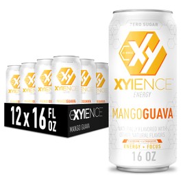 Xyience Mango Guava Energy Drink, 16 fl oz can (Pack of 12)
