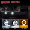 CHUSYYRAY For 2003-2009 Hummer H2 Pair Bumper LED Fog Lights
