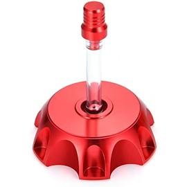 Gas Tank Cap with Vent Dirtbike Pitbike Fit for SSR110 SSR125 RFZ125 TTR125 etc 50-160cc (Red)