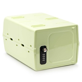 Urban August Dual Combination & Keyed Lockbox - Lockable Box for Everyday Use - Multi-Purpose lock for Home & Office Safety - Made of Industrial-Grade Plastic - One Size (Spring Green)