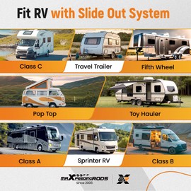 maXpeedingrods RV Slide Out Wiper Seal 1-1/2" 25' R854056, Molding Trim Weather Seal Stripping Replacement for RV Camper Trailer Slideout System Clip-On