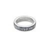 Kendra Scott Jack Silver Band Ring in Charcoal Gray Crystal,
