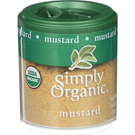 Simply Organic Ground Mustard Seed, Certified Organic | 0.46 oz | Pack of 6 | Sinapis alba L.