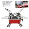 Mini Square Camping Stove Compact Folding Wind Proof Outdoor Backpacking