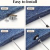12 Pcs Jeans Buttons, 17mm Replacement Button Jeans Metal Button
