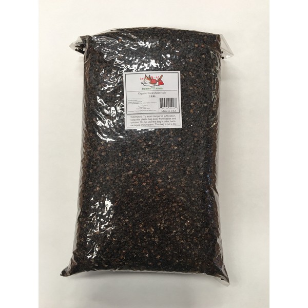 beans72 Organic Buckwheat Hulls 5lbs - Made in USA