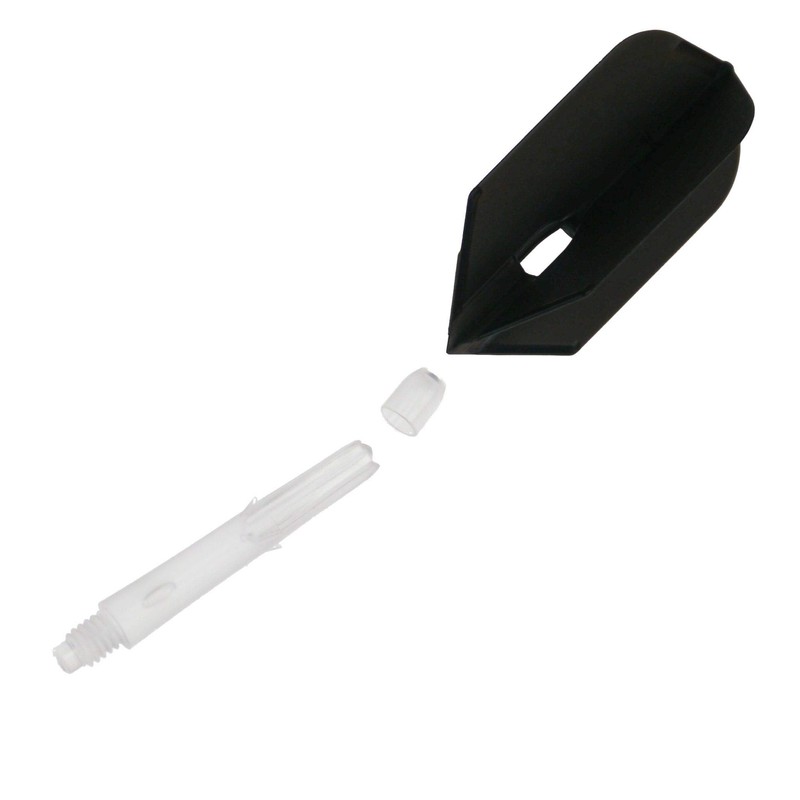 L-style l-shaft locked straight black 190 32mm