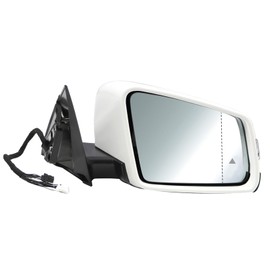 Jecoupoon Passenger Side Mirror Assembly Compatible with CLA250 CLA45 AMG 2014-2018 Rearview Mirror with (BSM) Blind Spot Match & Heated and Turn Signal Light 1178100876-PFM (White Right)