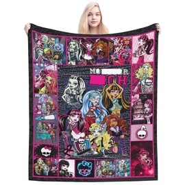 Monster Cuddly Blanket 100 cm x 75 cm Monster Fluffy Blanket Girls Flannel Blanket Sofa Blanket Durable Travel Blanket Warm Throw Blanket Sofa Blanket Versatile Blanket for Bed Sofa Bedroom Office