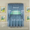 Today's Curtain Emelia Original Voile Tier Pair 36", Wedge Blue,
