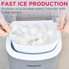 FRIGIDAIRE EFIC189-Silver Compact Ice Maker, 26 lb per Day, Silver