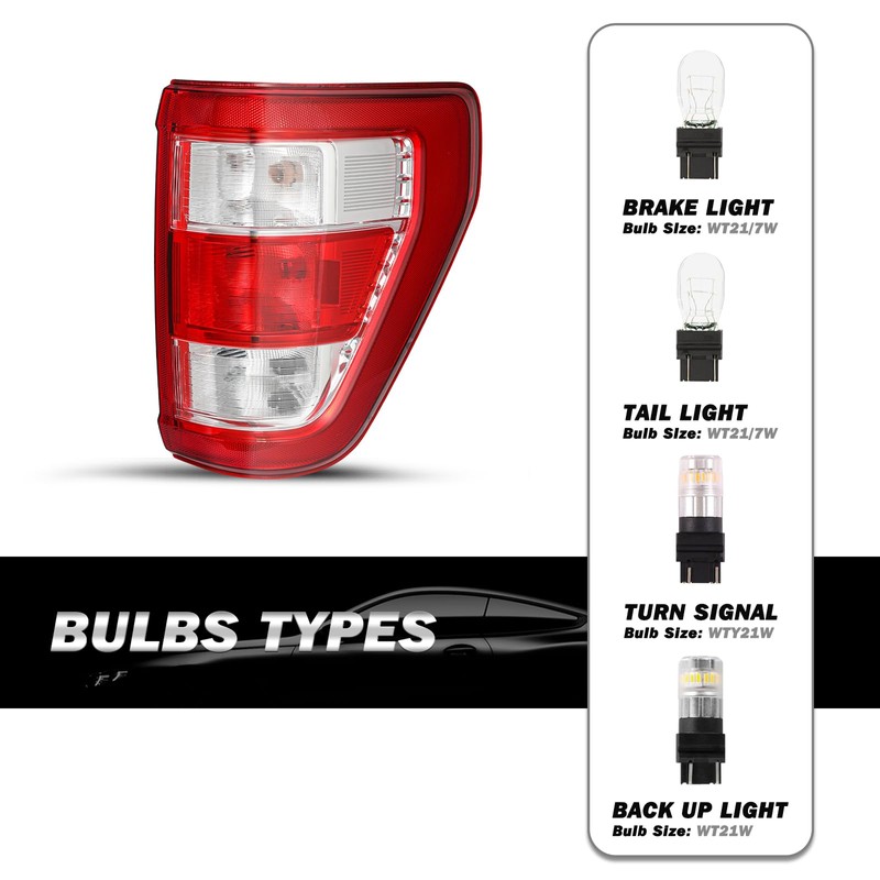 SOCKIR Tail Light fit for 2021 2022 2023 2024 Ford