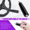 Swpeet 2Pcs M10×100mm Male Threaded Stem Revolving Handwheel, Machine Handle,