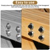 Pack of 160 Cover Caps for Nuts, Plastic Caps for