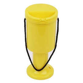 Hand Held Plastic Collection Box. - Coin Collection Box- Donation Box. Hand held (Yellow)